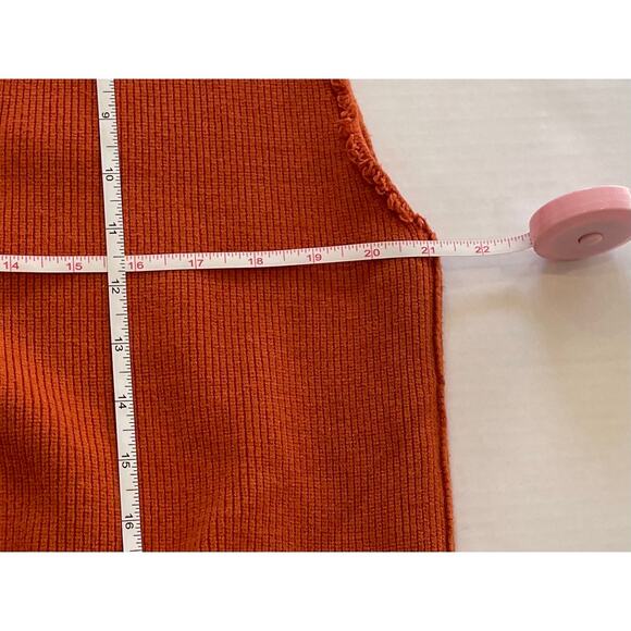 Free People Burnt Orange Oakleigh Oversized Boyfriend Sweater Vest, Size XS - Picture 16 of 16